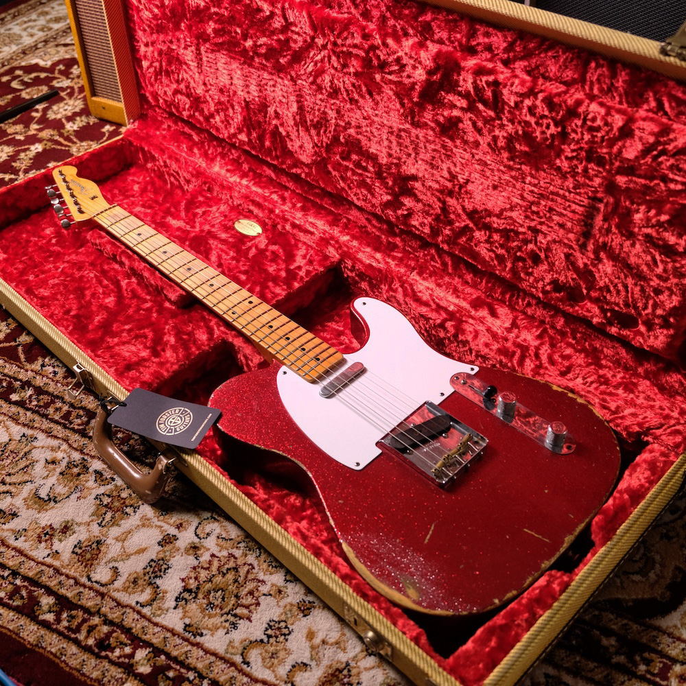 Fender Custom Shop '58 Reissue Telecaster Red Sparkle Heavy Relic 2008 - Image 11