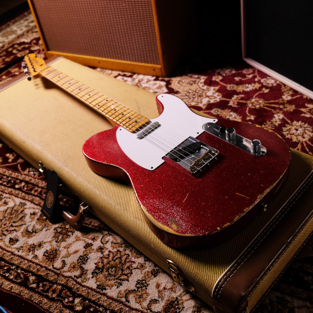Fender Custom Shop '58 Reissue Telecaster Red Sparkle Heavy Relic 2008 - Image 3