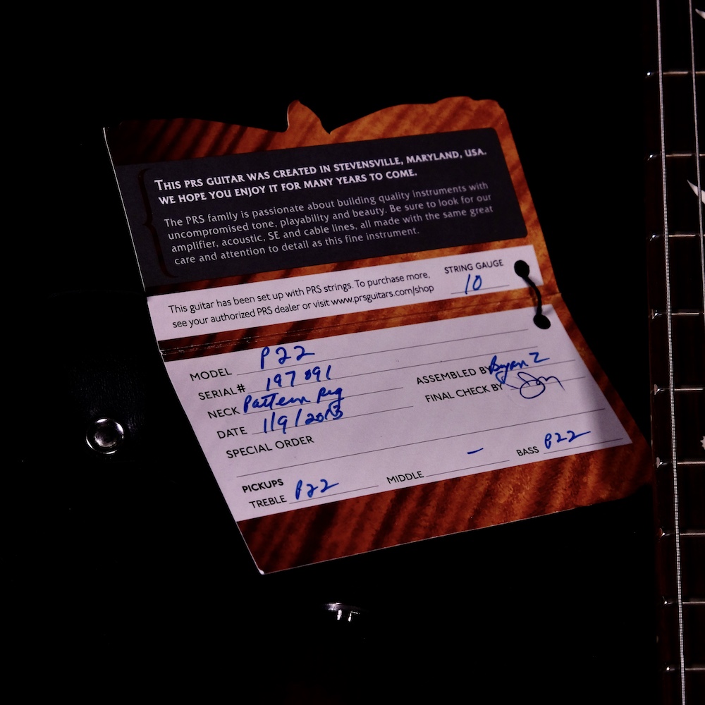 PRS P22/Custom 22 Black Gold Burst 2012 - Image 9